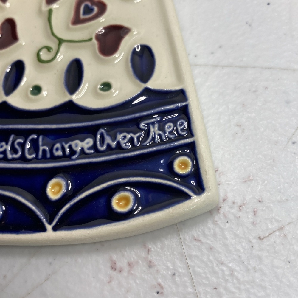 Vtg‎ J Duban Design Angel Wall Hanging Ornament Ceramic Tile Texas - Picture 6 of 10